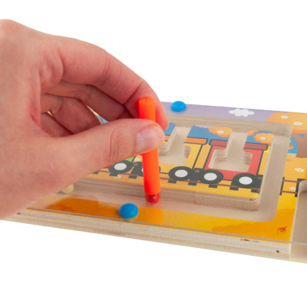 TG67022 – Montessori-Magnet-Labyrinthzug aus Holz