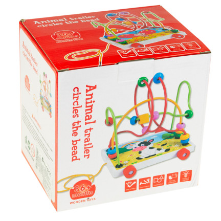TG67025 Lern-Labyrinth mit Durchzug, groß, mit Rädchen