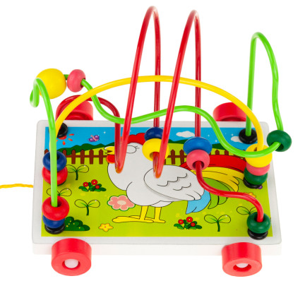 TG67025 Lern-Labyrinth mit Durchzug, groß, mit Rädchen