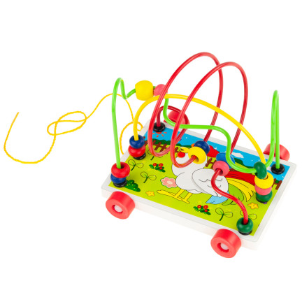 TG67025 Lern-Labyrinth mit Durchzug, groß, mit Rädchen