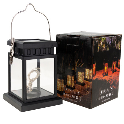 TG67267 SOLAR LED FLAMMER LAMPARNIA DRUCIKA OGROD LAMPION FÜR BALKON TERRASSE