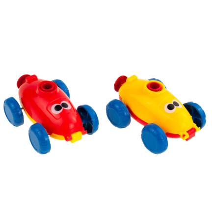 TG67285 Ballonwerfer-Set mit 2 aerodynamischen Spielzeugautos, Pumpe und Ballons
