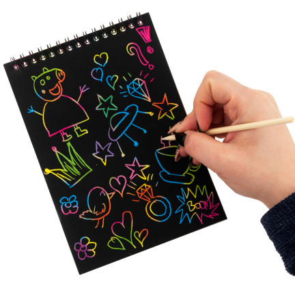 TG67286 Rubbelbild, Malbuch, Notizbuch, A5