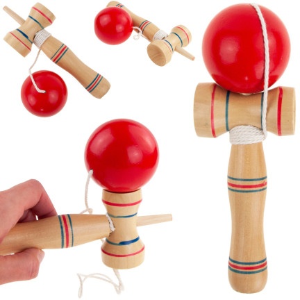 TG67313 KENDAMA HOLZ KLASSISCH JAPANISCH ARCADE BALL FANGEN SPIEL