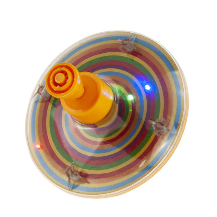 TG67317 Kreisel, bunter, leuchtender LED-Kreisel, klassischer Drehkreisel, als Geschenk