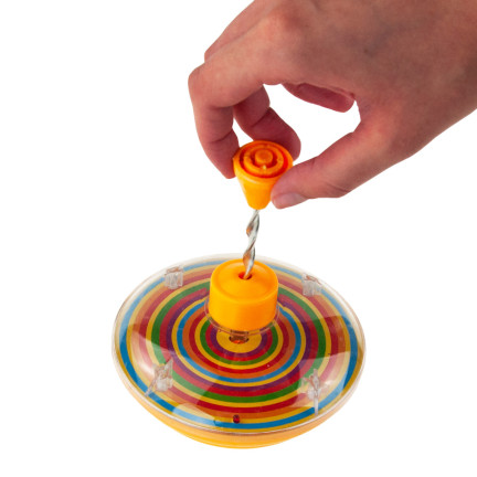 TG67317 Kreisel, bunter, leuchtender LED-Kreisel, klassischer Drehkreisel, als Geschenk