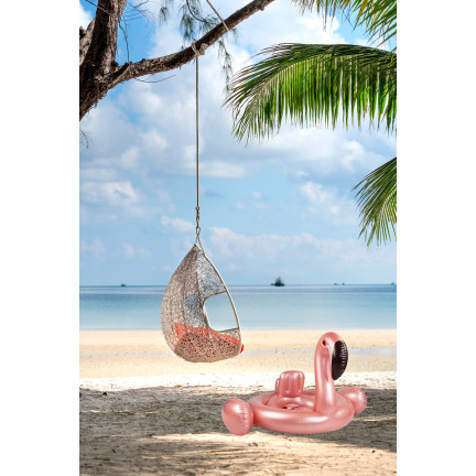 TG67349 AUFBLASBARES FLAMINGORAD MIT SITZ FÜR KINDER