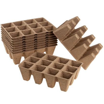 TG67368 Torf Pflanzentöpfe für Setzlinge 10 Schalen 120 Stück