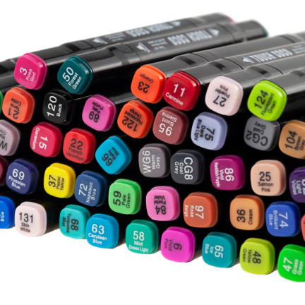TG67374 ALKOHOL MARKER 80 STÜCK MARKER DOPPELSEITIGE MARKER