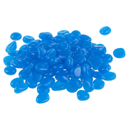 TG67713-5 Leuchtkieselsteine, fluoreszierende Steine, 100 Stück dekorativ