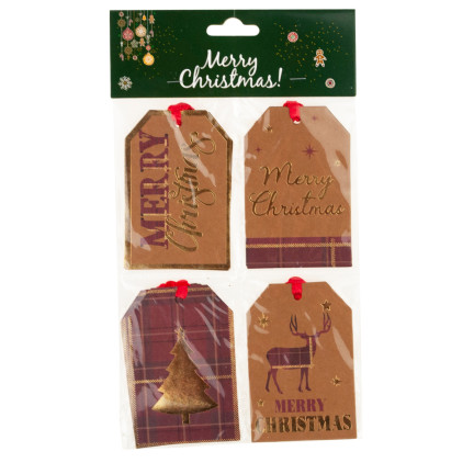 TG69623 WEIHNACHTEN GESCHENKANHÄNGER TAGS 12PCS/PAAR GESCHENK