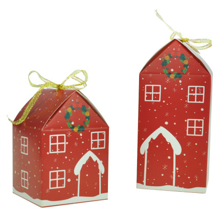 TG70168 DIY-Adventskalender: Weihnachtshäuschen und Schachteln zum Befüllen – Set