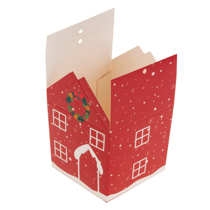 TG70168 DIY-Adventskalender: Weihnachtshäuschen und Schachteln zum Befüllen – Set