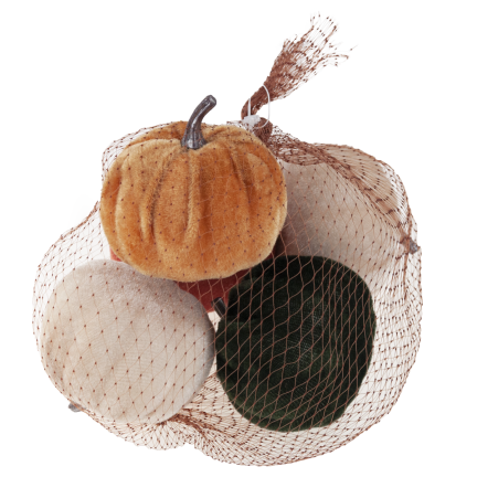 TG70186 Künstliche Kürbisse, 5 Stück, Herbst- und Halloween-Dekoration