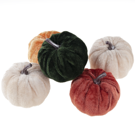 TG70186 Künstliche Kürbisse, 5 Stück, Herbst- und Halloween-Dekoration