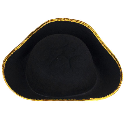 Piratenkostüm, schwarz, Kinder-Halloween-Verkleidung, Hut und Umhang, Set