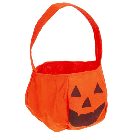 TG70241 KÜRBIS SÜSSIGKEITEN TASCHE HALLOWEEN WADERKO STOFF SÜSSIGKEITEN KORB