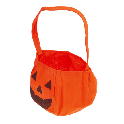 TG70241 KÜRBIS SÜSSIGKEITEN TASCHE HALLOWEEN WADERKO STOFF SÜSSIGKEITEN KORB