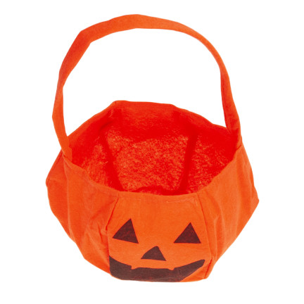 TG70241 KÜRBIS SÜSSIGKEITEN TASCHE HALLOWEEN WADERKO STOFF SÜSSIGKEITEN KORB