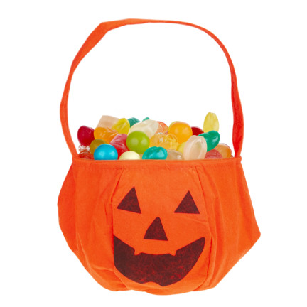 TG70241 KÜRBIS SÜSSIGKEITEN TASCHE HALLOWEEN WADERKO STOFF SÜSSIGKEITEN KORB