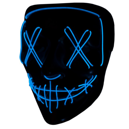 TG70276 LED MASKE LEUCHTET LED HALLOWEEN PARTY SÄUBERN GRUSELIG MIT BATTERIEN