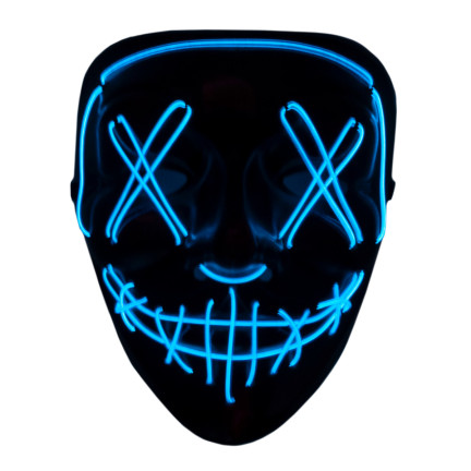 TG70276 LED MASKE LEUCHTET LED HALLOWEEN PARTY SÄUBERN GRUSELIG MIT BATTERIEN