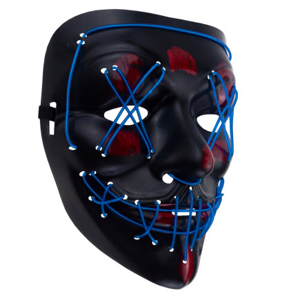 TG70276 LED MASKE LEUCHTET LED HALLOWEEN PARTY SÄUBERN GRUSELIG MIT BATTERIEN