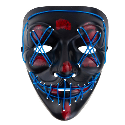 TG70276 LED MASKE LEUCHTET LED HALLOWEEN PARTY SÄUBERN GRUSELIG MIT BATTERIEN