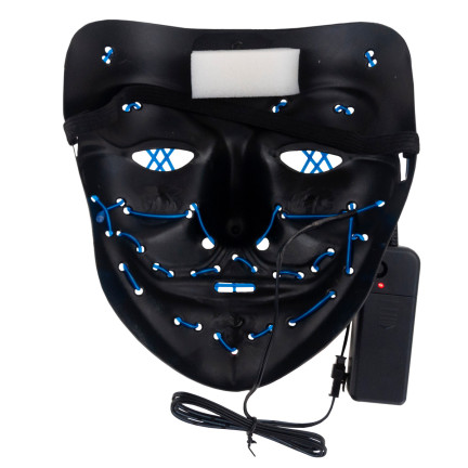 TG70276 LED MASKE LEUCHTET LED HALLOWEEN PARTY SÄUBERN GRUSELIG MIT BATTERIEN