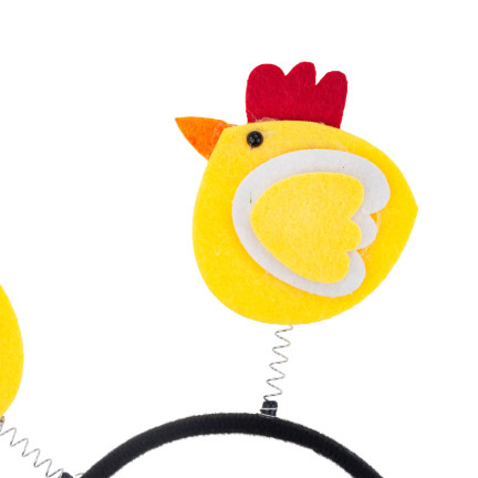 TG70337-1 OSTERN HAAR STIRNBAND HÜHNER HÜHNER FILZ GELB