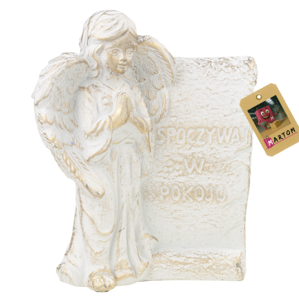 TG70368 Betonfigur für den Friedhof: Engel „Ruhe in Frieden“