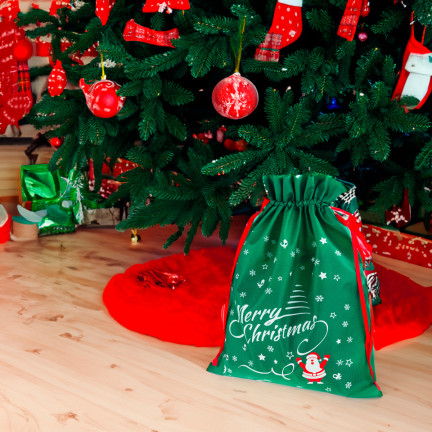 TG70466-1 Weihnachtstüte Geschenktüte grün groß