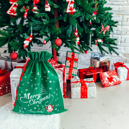 TG70466-1 Weihnachtstüte Geschenktüte grün groß