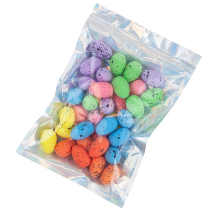 TG70489 Bunte Ostereier, bemalte Eier, 36 Stück, gesprenkelt, Dekoration für den Osterkorb