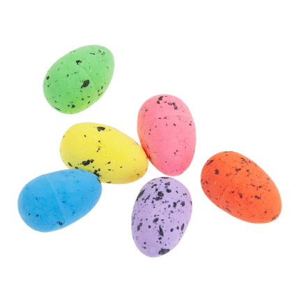 TG70489 Bunte Ostereier, bemalte Eier, 36 Stück, gesprenkelt, Dekoration für den Osterkorb