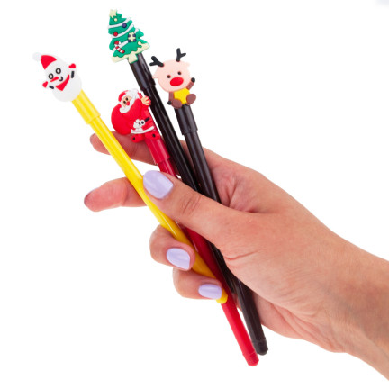 TG70496 GEL-STIFT WEIHNACHTSGESCHENK SET VON 4 STÜCK/KPL
