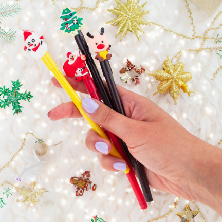 TG70496 GEL-STIFT WEIHNACHTSGESCHENK SET VON 4 STÜCK/KPL