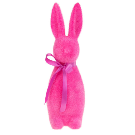 TG70520-5 Hase aus Velours, Osterhase, beflockter Hase, Dekoration für ein 47cm-Kostüm