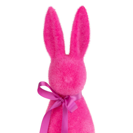 TG70520-5 Hase aus Velours, Osterhase, beflockter Hase, Dekoration für ein 47cm-Kostüm
