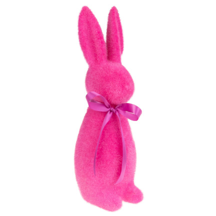 TG70520-5 Hase aus Velours, Osterhase, beflockter Hase, Dekoration für ein 47cm-Kostüm