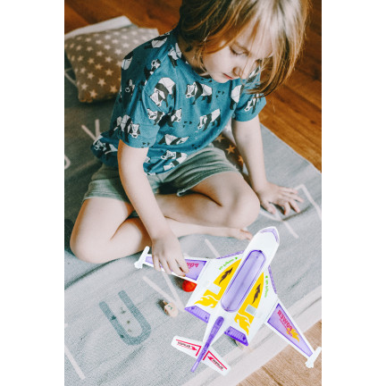 TG71057 – interaktives, fahrendes Flugzeug für Kinder mit LED-Beleuchtung und Sound