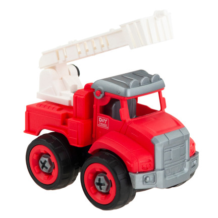 TG71069 Kleiner Feuerwehrmann – Set mit Feuerwehrfahrzeug, Spielzeugautos, Wagen und Zubehör (Helm) – 4-in-1