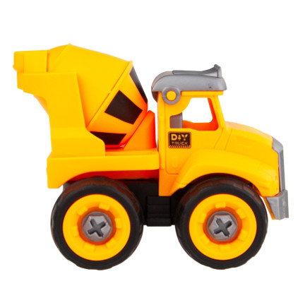 TG71070 BAUFAHRZEUGE BAGGER KRAN MULDENKIPPER BETONMISCHER-SET