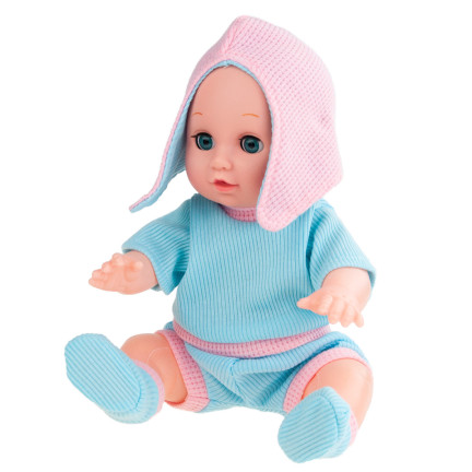 TG71071 Babypuppe, Wiege, Puppenbett, Puppen-Set, Zubehör, Geräusche, Weinen