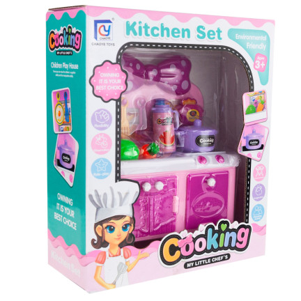 TG71072 Kinderküche mit Spüle, Kochfeld, Topf und Küchenzubehör