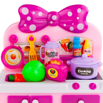 TG71072 Kinderküche mit Spüle, Kochfeld, Topf und Küchenzubehör