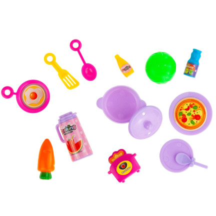 TG71072 Kinderküche mit Spüle, Kochfeld, Topf und Küchenzubehör