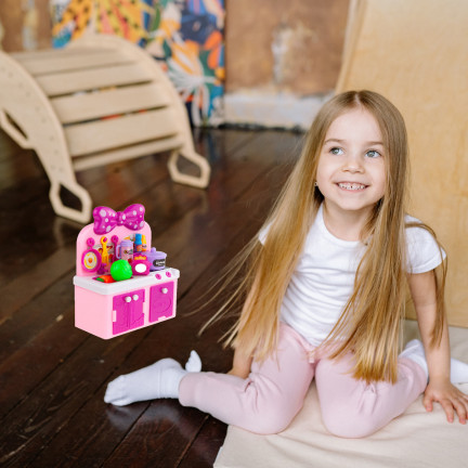 TG71072 Kinderküche mit Spüle, Kochfeld, Topf und Küchenzubehör