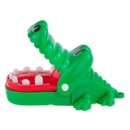 TG71075 MINI-SPIEL KROKODIL KAIMAN KRANK ZU ZAHNEN BEIM ZAHNARZT GESCHENK GRIFF