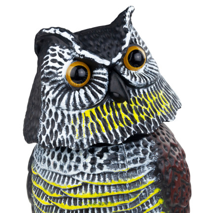 TG71078 MAUS VOGEL ABSCHRECKUNG EULE MIT BEWEGLICHEN KOPF REALISTISCHE EULE